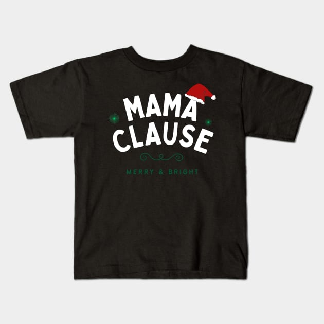 mama claus Kids T-Shirt by mmpower